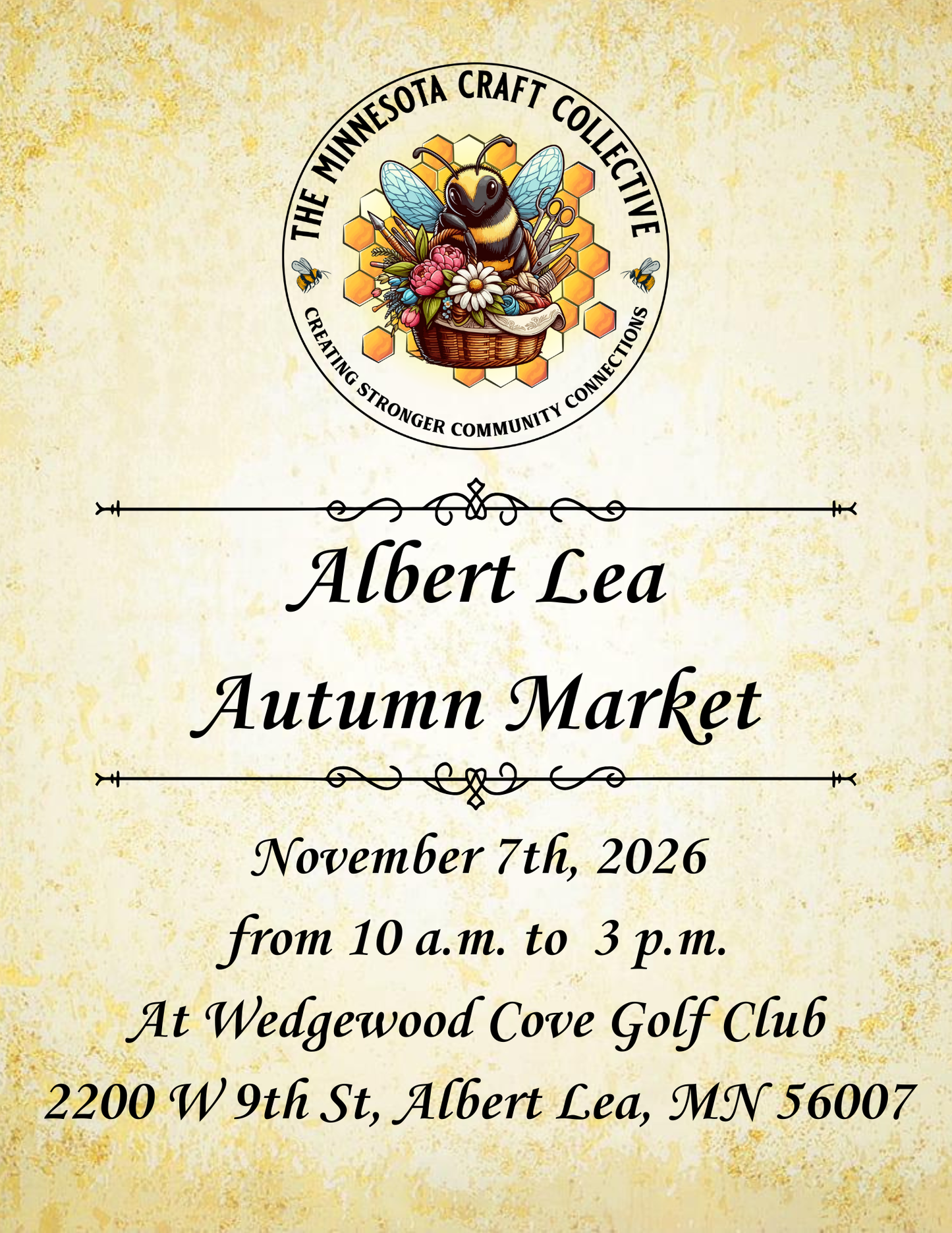 November 7th, 2026 - Albert Lea Autumn Market (3rd Annual)