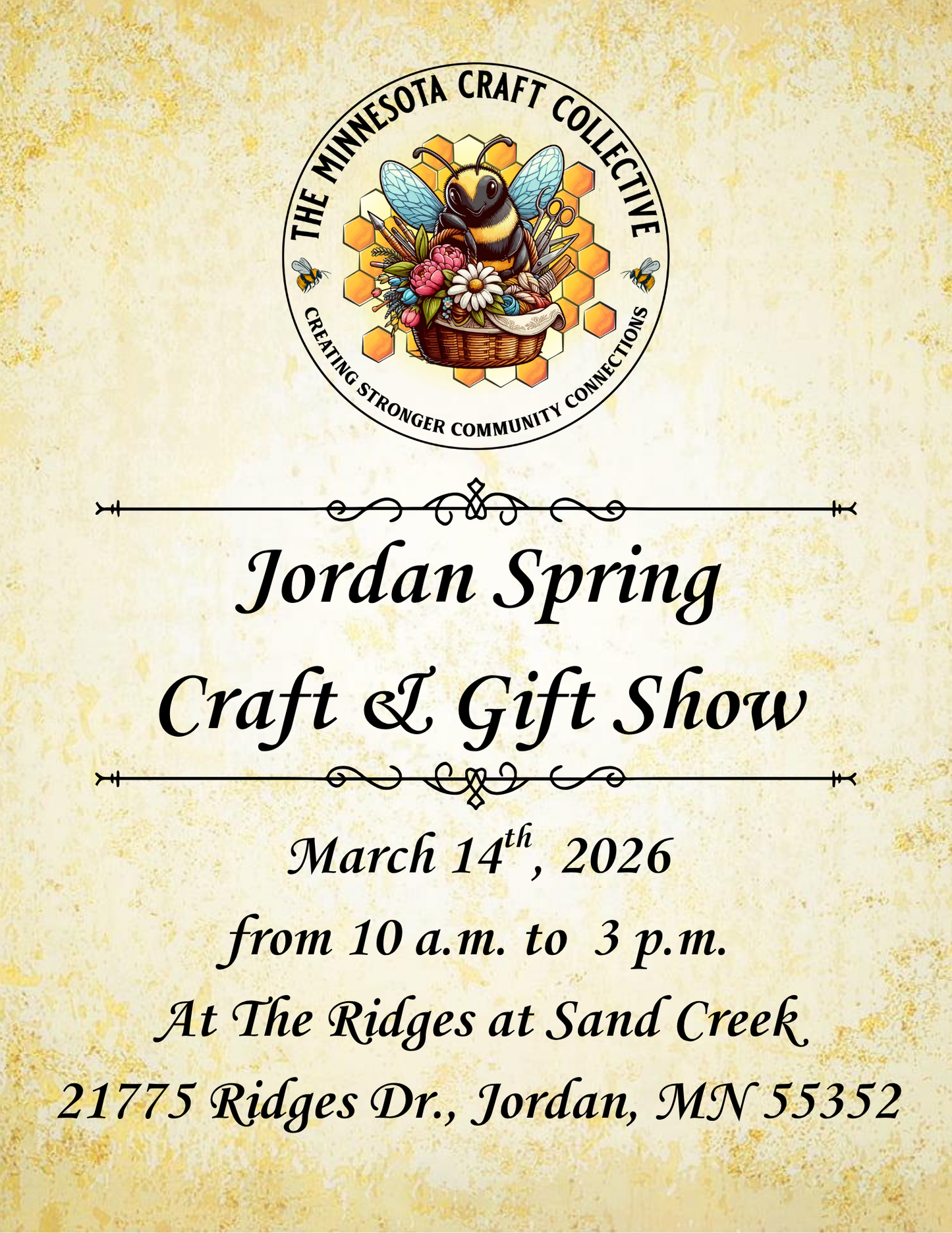 March 14th, 2026 - Jordan Spring Craft & Gift Show (3rd Annual)