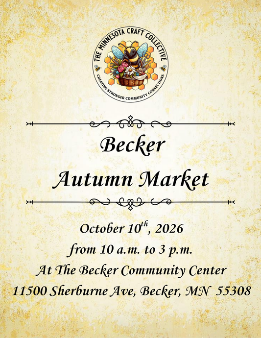 October 10th, 2026 - Becker Autumn Market (2nd Annual)