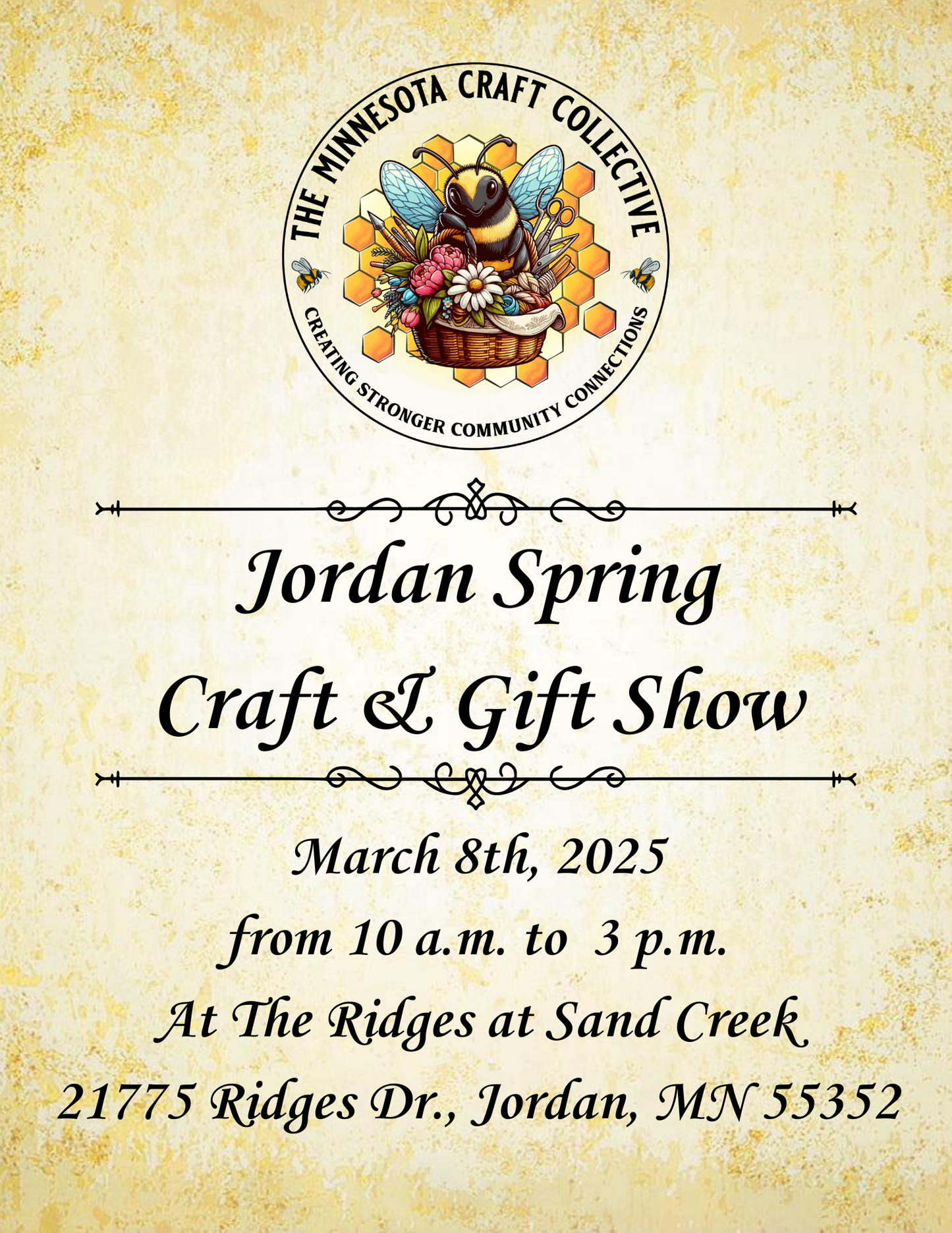 March 8th, 2025 - Jordan Spring Craft & Gift Show